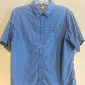Alpine Design Men's Blue Casual Button-Down Shirt